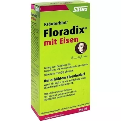 FLORADIX avec solution buvable de fer, 250 ml FLORADIX avec solution buvable de fer, 250 ml