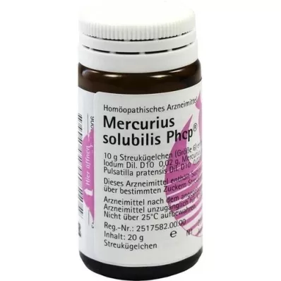 MERCURIUS SOLUBILIS PHCP Globules, 20 g MERCURIUS SOLUBILIS PHCP Globules, 20 g