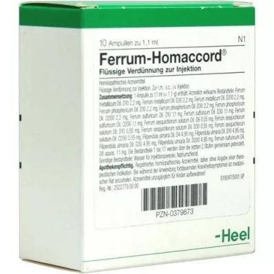 FERRUM HOMACCORD Ampoules, 10 pc