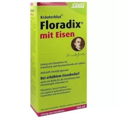 FLORADIX avec solution buvable de fer, 700 ml