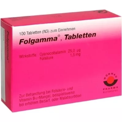 FOLGAMMA Comprimés, 100 pc
