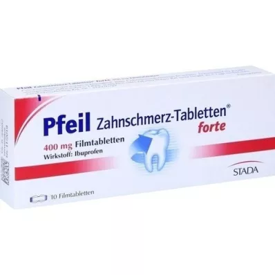 PFEIL Comprimés contre les maux de dents, comprimés pelliculés Forte, 10 pc