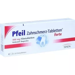 PFEIL Comprimés contre les maux de dents, comprimés pelliculés Forte, 20 pc