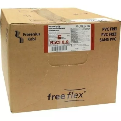 ISOTONISCHE Solution saline Fresenius freeflex, 20X500 ml