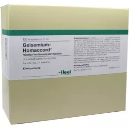 GELSEMIUM HOMACCORD Ampoules, 100 pc