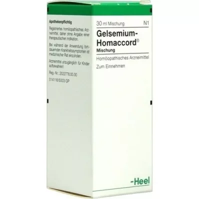 GELSEMIUM HOMACCORD Gouttes, 30 ml GELSEMIUM HOMACCORD Gouttes, 30 ml