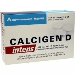 CALCIGEN D Intens 1000 mg/880 UI comprimés à croquer, 48 pièces