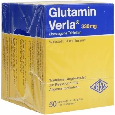 GLUTAMIN VERLA comprimés enrobés, 250 pc