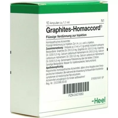 GRAPHITES HOMACCORD Ampoules, 10 pc GRAPHITES HOMACCORD Ampoules, 10 pc