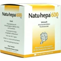 NATU HEPA Comprimés enrobés de 600 mg, 100 pc