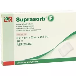 SUPRASORB F Pansement en feuille 5x7 cm stérile, 10 pc