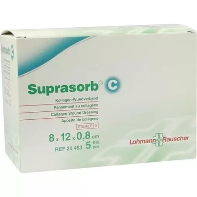 SUPRASORB C Pansement au collagène 0,8x8x12 cm, 5 pc