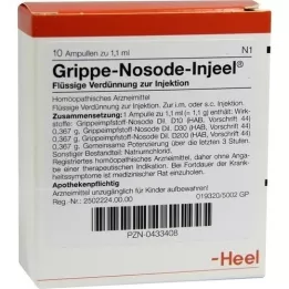GRIPPE NOSODE Ampoules Injeel, 10 pc