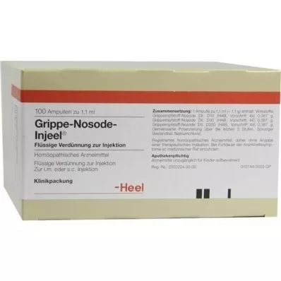 GRIPPE NOSODE Ampoules Injeel, 100 pc GRIPPE NOSODE Ampoules Injeel, 100 pc