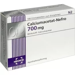 CALCIUMACETAT NEFRO 700 mg comprimés pelliculés, 100 pc