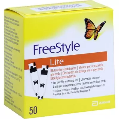 FREESTYLE Bandelettes de test Lite sans codage, 50 pièces