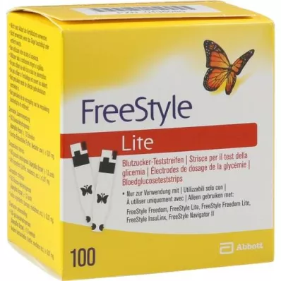 FREESTYLE Bandelettes de test Lite sans codage, 100 pièces