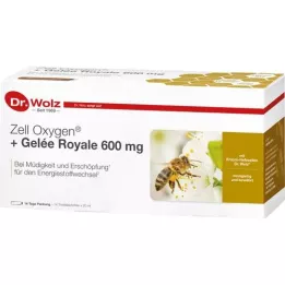 ZELL OXYGEN+ Gelée Royale 600 mg ampoules à boire, 14X20 ml