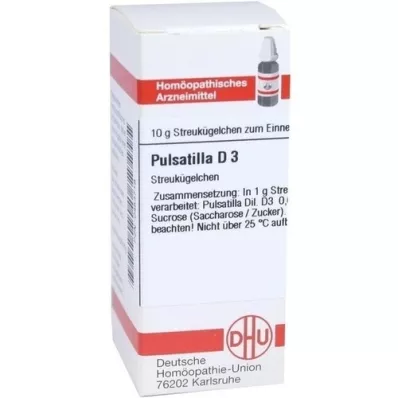 PULSATILLA D 3 globules, 10 g