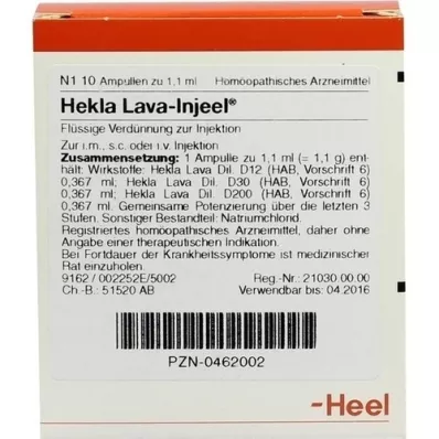 HEKLA LAVA Ampoules Injeel, 10 pc