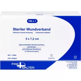 WUNDVERBAND stérile 5x7,2 cm, 100 pc