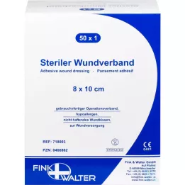 WUNDVERBAND stérile 8x10 cm, 50 pc