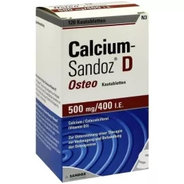 CALCIUM SANDOZ D Osteo 500 mg/400 UI comprimé à croquer, 120 pc