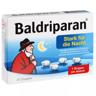 BALDRIPARAN Onglet. fortement enduit pour la nuit, 30 pcs