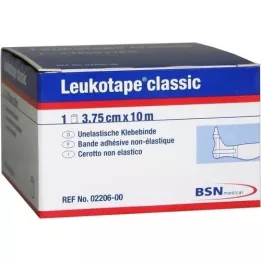 LEUKOTAPE Classique 3,75 cmx10 m blanc, 1 pièce