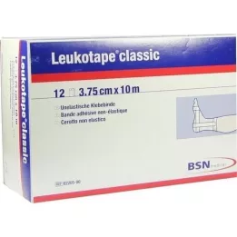 LEUKOTAPE Classique 3,75 cmx10 m blanc, 12 pces