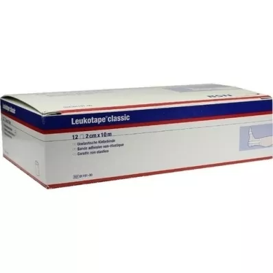 LEUKOTAPE Classique 2 cmx10 m blanc, 12 pc