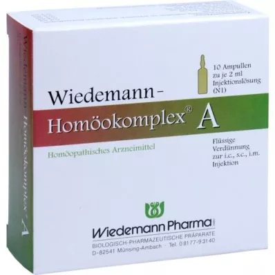 WIEDEMANN Ampoules Homéocomplexe A, 10X2 ml WIEDEMANN Ampoules Homéocomplexe A, 10X2 ml