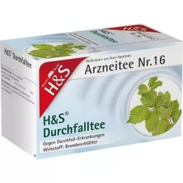 H&amp;S Sachets filtrants pour thé contre la diarrhée, 20X1,5 g
