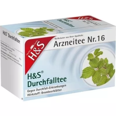 H&S Sachets filtrants pour thé contre la diarrhée, 20X1,5 g H&S Sachets filtrants pour thé contre la diarrhée, 20X1,5 g