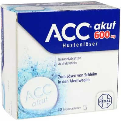 ACC comprimés effervescents aigus 600, 40 pc