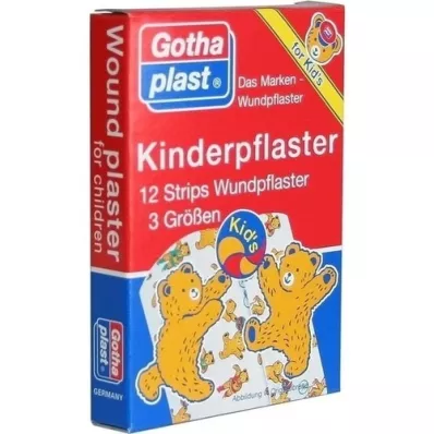 GOTHAPLAST Bandes de plâtre pour enfants, 12 pièces GOTHAPLAST Bandes de plâtre pour enfants, 12 pièces