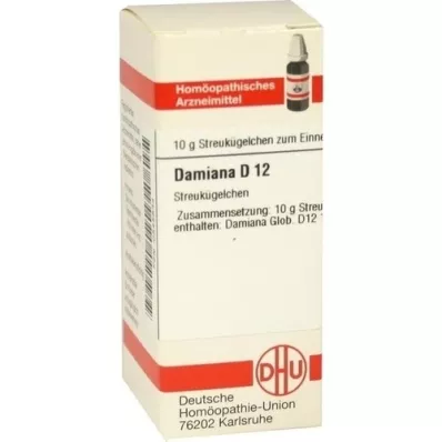DAMIANA D 12 globules, 10 g
