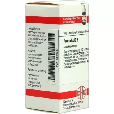 PROPOLIS D 6 globules, 10 g