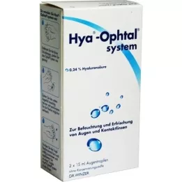 HYA-OPHTAL gouttes oculaires système, 2X15 ml