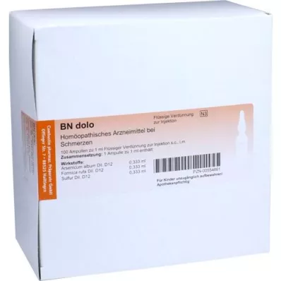 BN ampoules dolo, 10x10 pc BN ampoules dolo, 10x10 pc