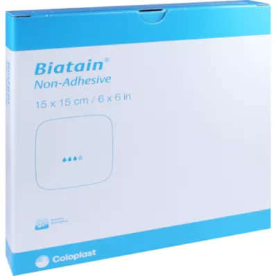 BIATAIN Pansement en mousse 15x15 cm non adhésif, 5 pièces