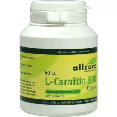L-CARNITIN KAPSELN 500, 60 pièces L-CARNITIN KAPSELN 500, 60 pièces