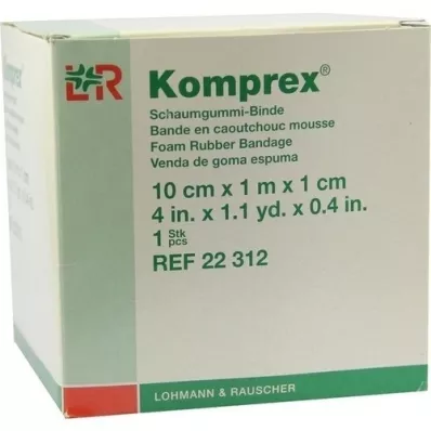 KOMPREX Bandage en caoutchouc mousse 10 cmx1 m épaisseur 1 cm, 1 pièce
