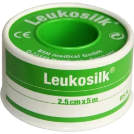 LEUKOSILK 2,5 cmx5 m, 1 pièce