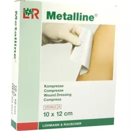 METALLINE Compresses 10x12 cm stériles, 10 pc