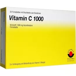 VITAMIN C 1000 comprimés pelliculés, 20 pc