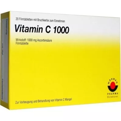 VITAMIN C 1000 comprimés pelliculés, 20 pc