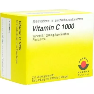 VITAMIN C 1000 comprimés pelliculés, 50 pc