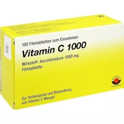 VITAMIN C 1000 comprimés pelliculés, 100 pc