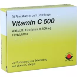 VITAMIN C 500 comprimés pelliculés, 20 pc